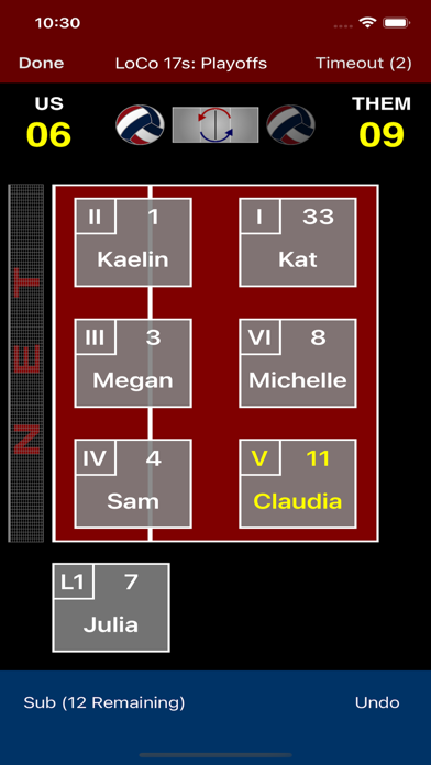 Volleyball Lineup Trackerのおすすめ画像7