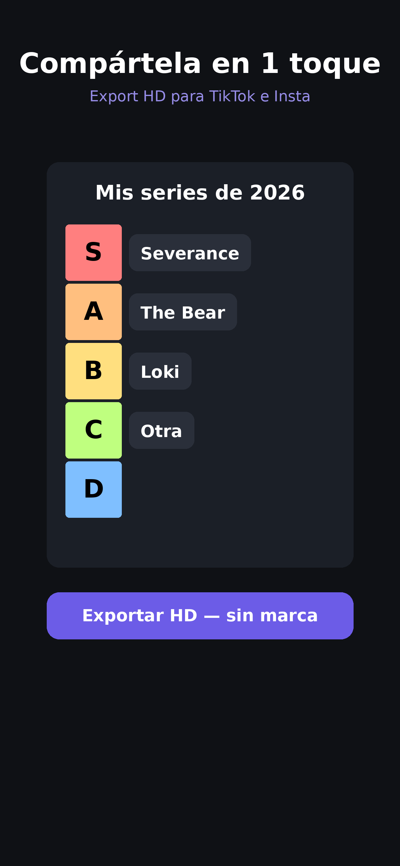 Tier List Maker — Rank It screenshot 3