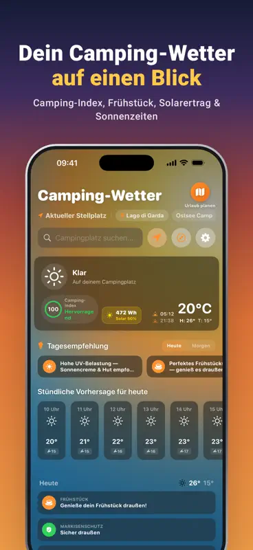 Camping-Wetter: Wind, Sonne screenshot 7 of 8