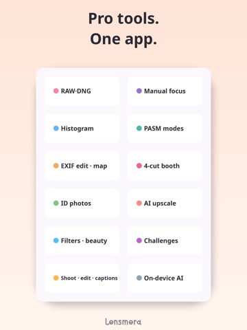 Lensmera: Learn Pro Camera iPad screenshot