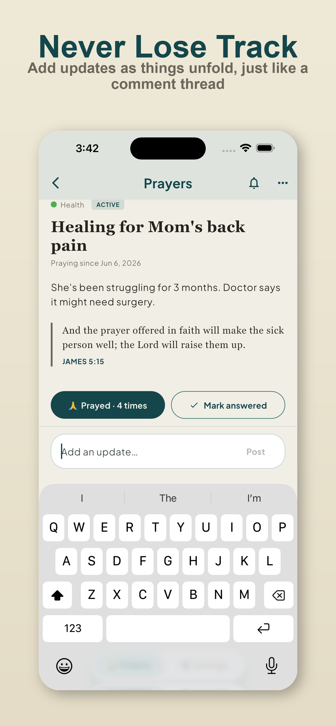 Kept: Prayer Journal screenshot 4