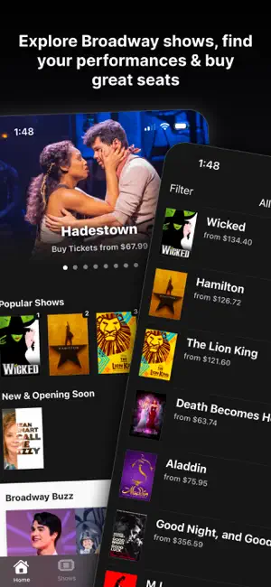 Broadway.com screenshot 1