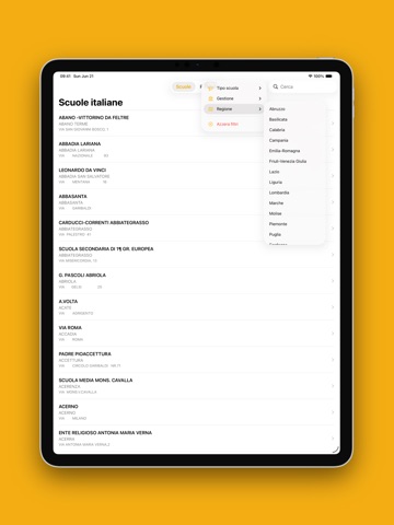 Scuole italiane iPad screenshot