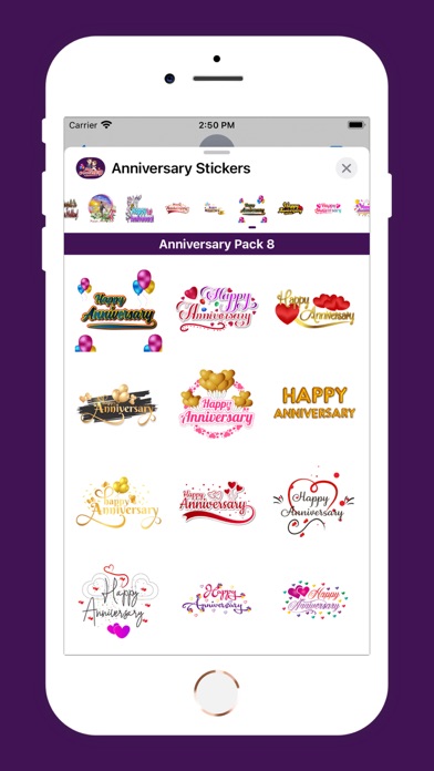 Screenshot #3 pour Anniversary Stickers -Animated