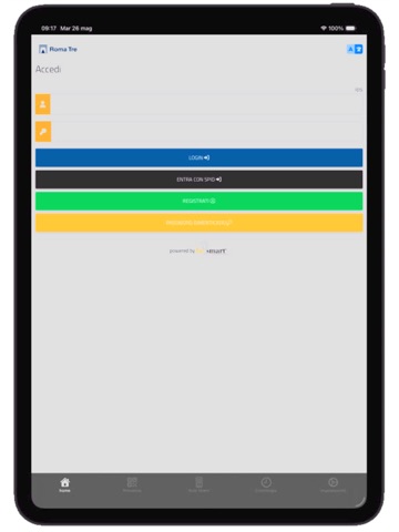 WeRomaTre iPad screenshot 2