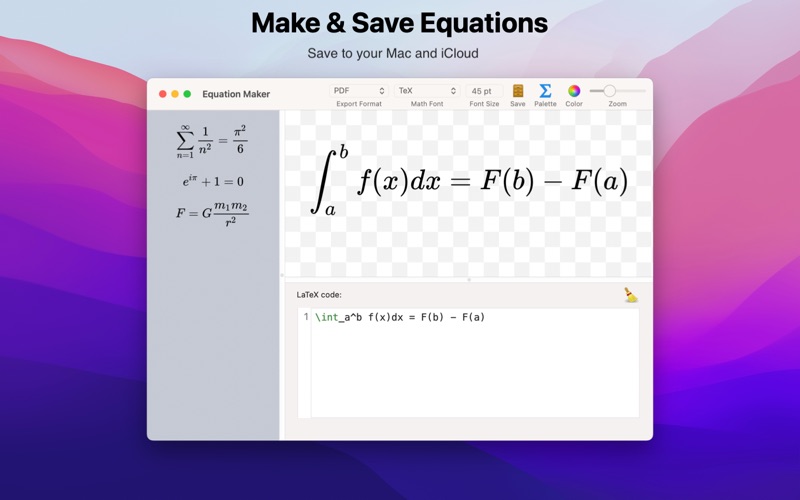 Screenshot #1 pour Equation Maker