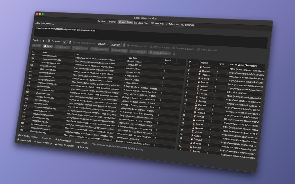 #1. Email Extractor Vius (macOS) 作者: Igor Uscov