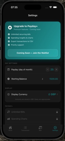 Payday - Cash Flow Tracker screenshot