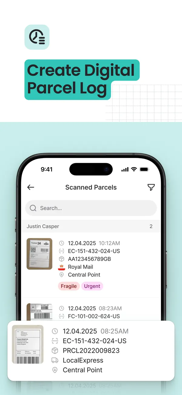 Screenshot #3 pour Parcel Tracker - Mailroom