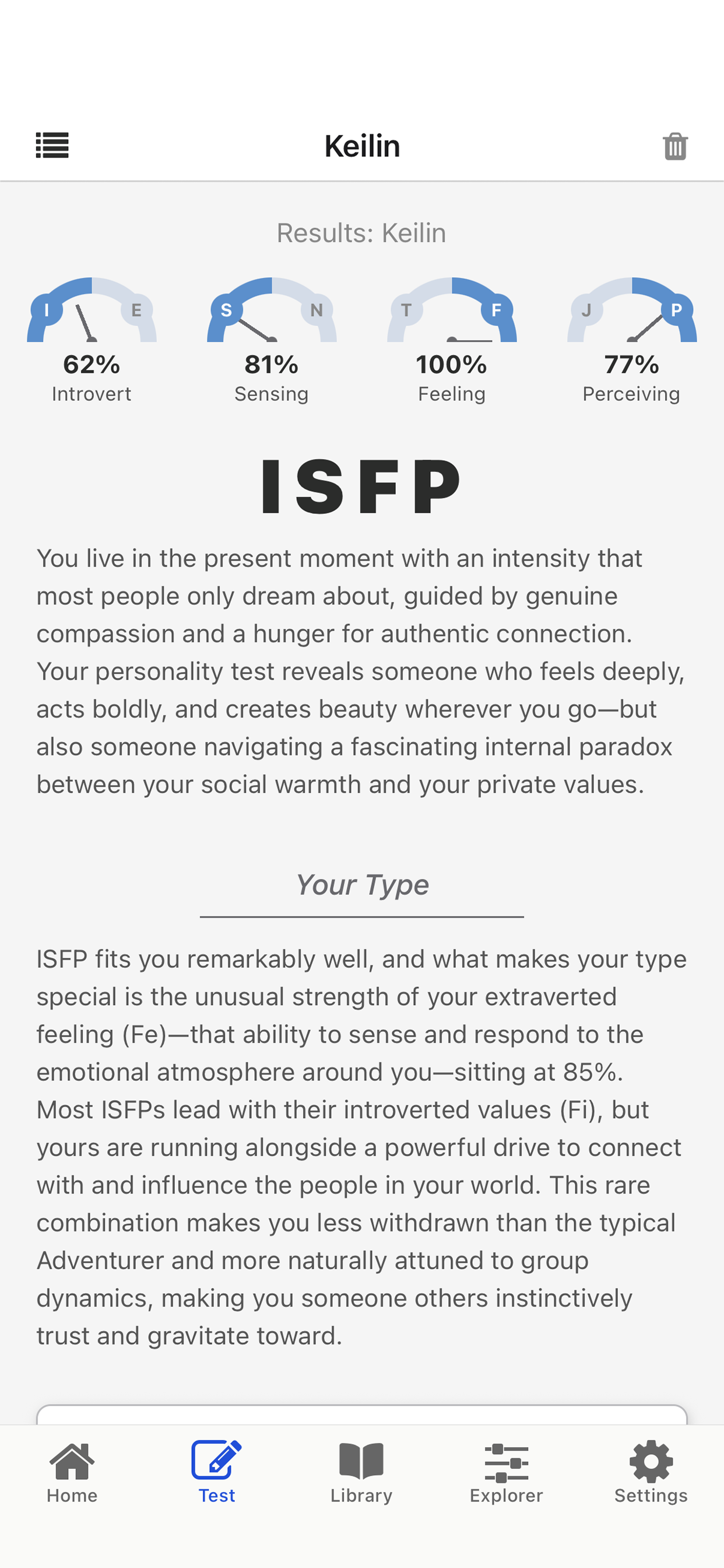 Pocket Personality screenshot 3