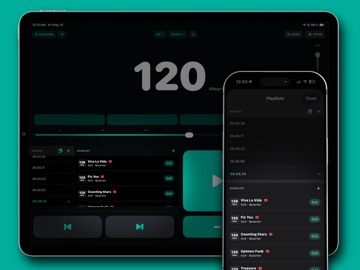 Click Me - metronome iPad screenshot