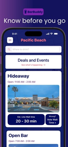 BarBuddy - Bars in PB iPhone screenshot