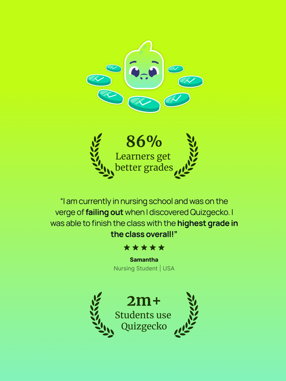 Quizgecko: AI Flashcards iPad screenshot