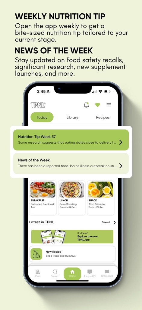 The Prenatal Nutrition Library - Health & Fitness App | MWM