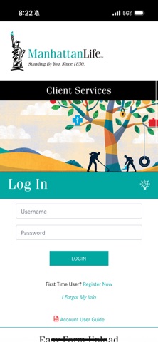 ManhattanLife Client Services Screenshot 1 of 3