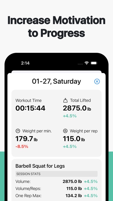 Gym Log - IRONOTES Screenshot