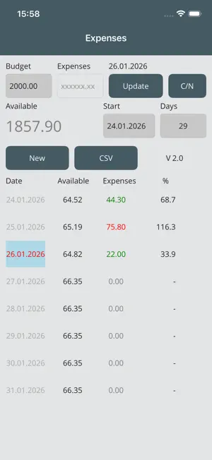 Monthly Expense screenshot 2