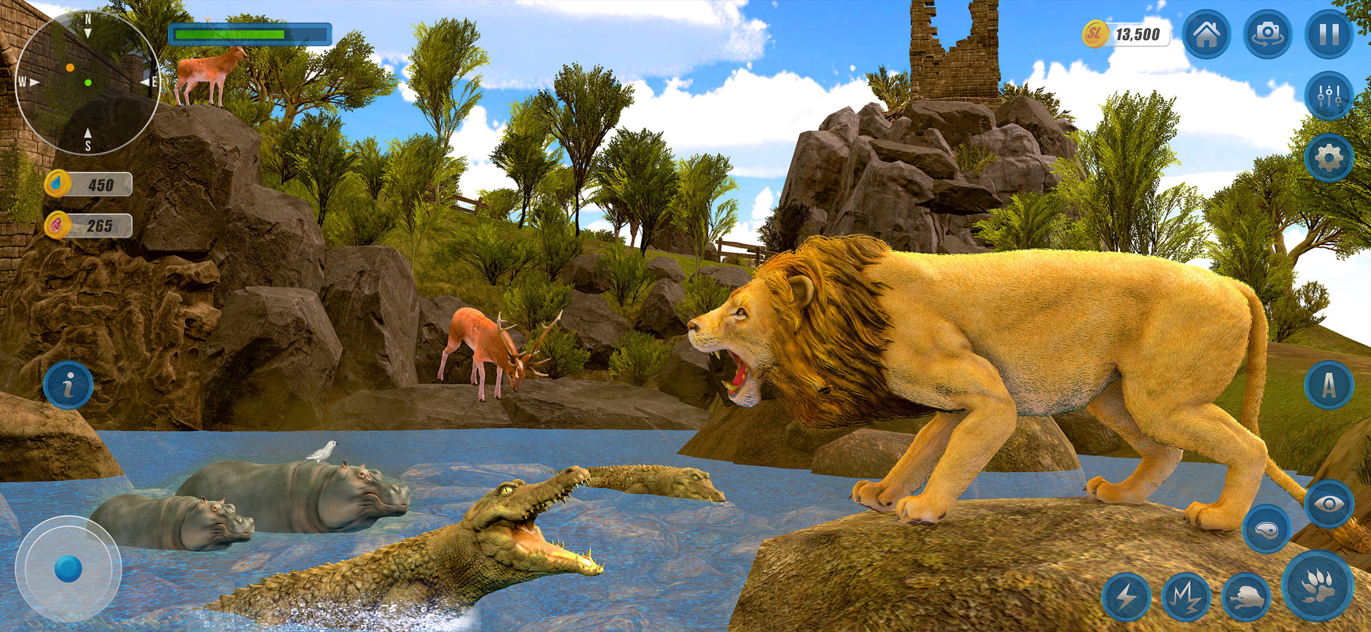 Snow Lion Animal Simulator