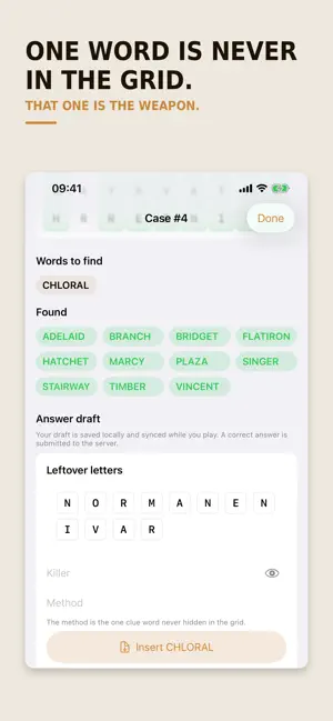 MurdSearch: Murder Word Search screenshot 2