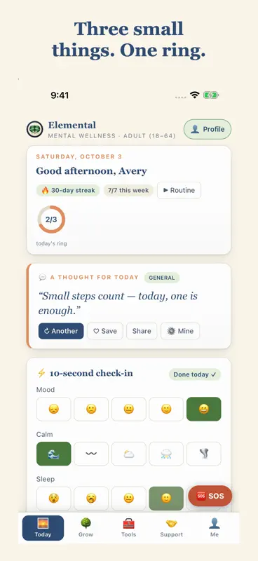 Elemental: Mental Wellness screenshot 5 of 10