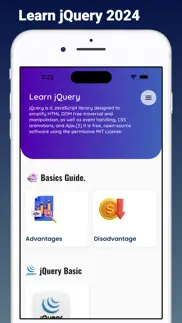 learn jquery tutorials 2024 iphone screenshot 1