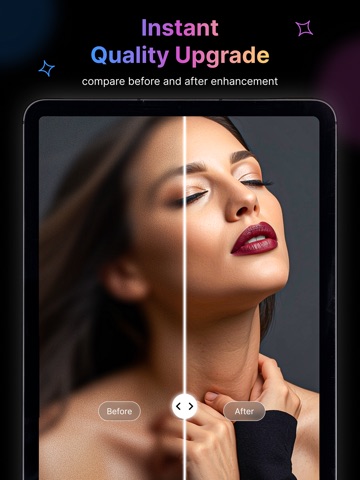 Unblur X - AI Photo Enhancer iPad screenshot