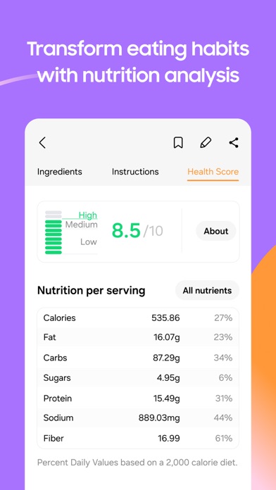 Samsung Food: Meal Planner Screenshot