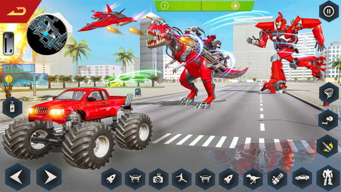 Super Robot-Car Transform Game