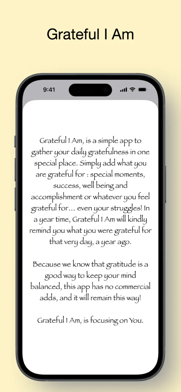 Screenshot #1 pour Grateful I Am