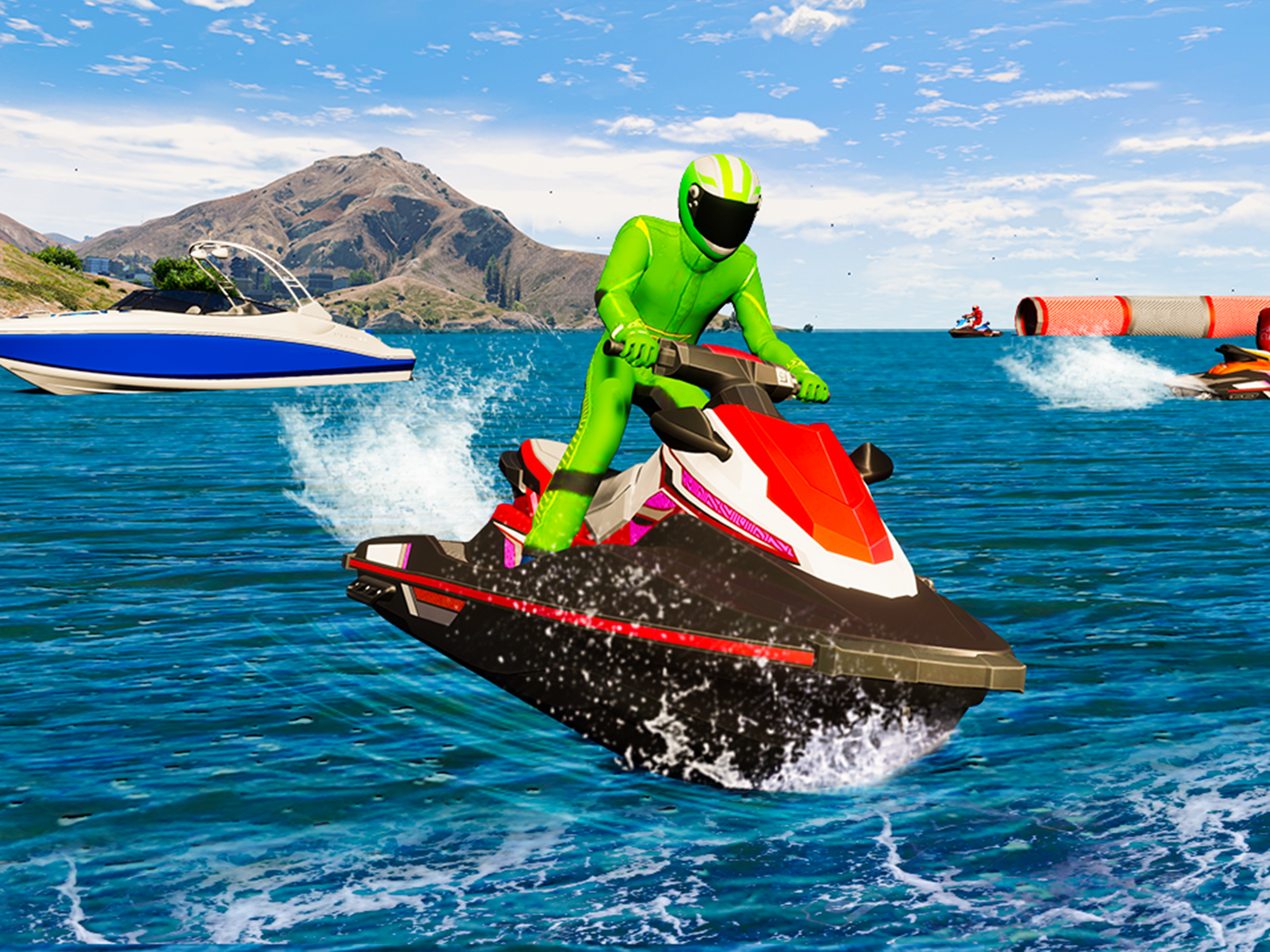 Jet Ski Water Boat Racing Game
