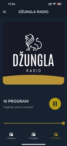 Džungla Radio iPhone screenshot
