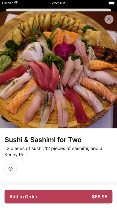 Tsunami Sushi Fair Lakes iPhone screenshot 4 - Food & Drink app