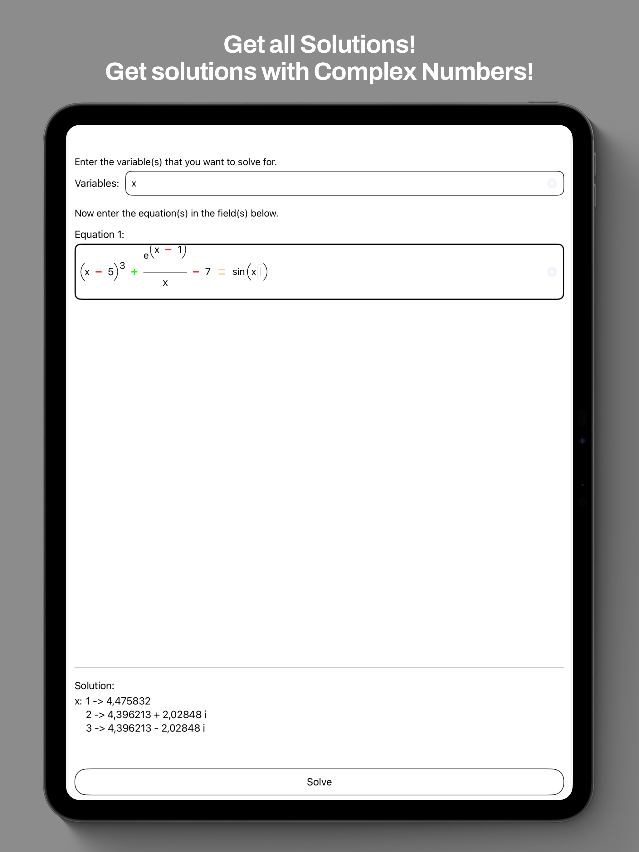 Numerical Solver