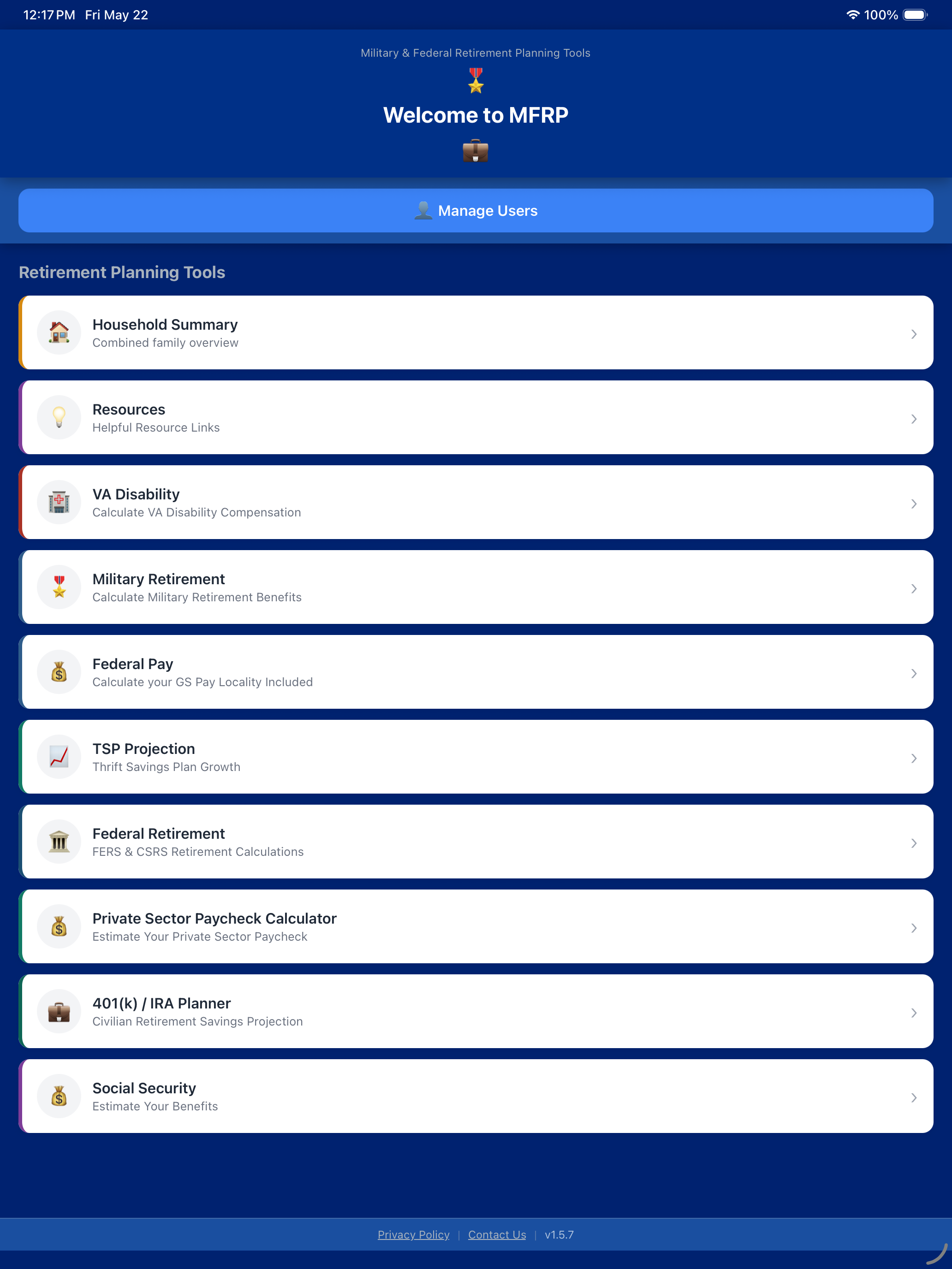 Military & Fed Retirement App screenshot 11