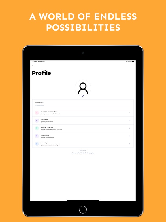 App screenshot
