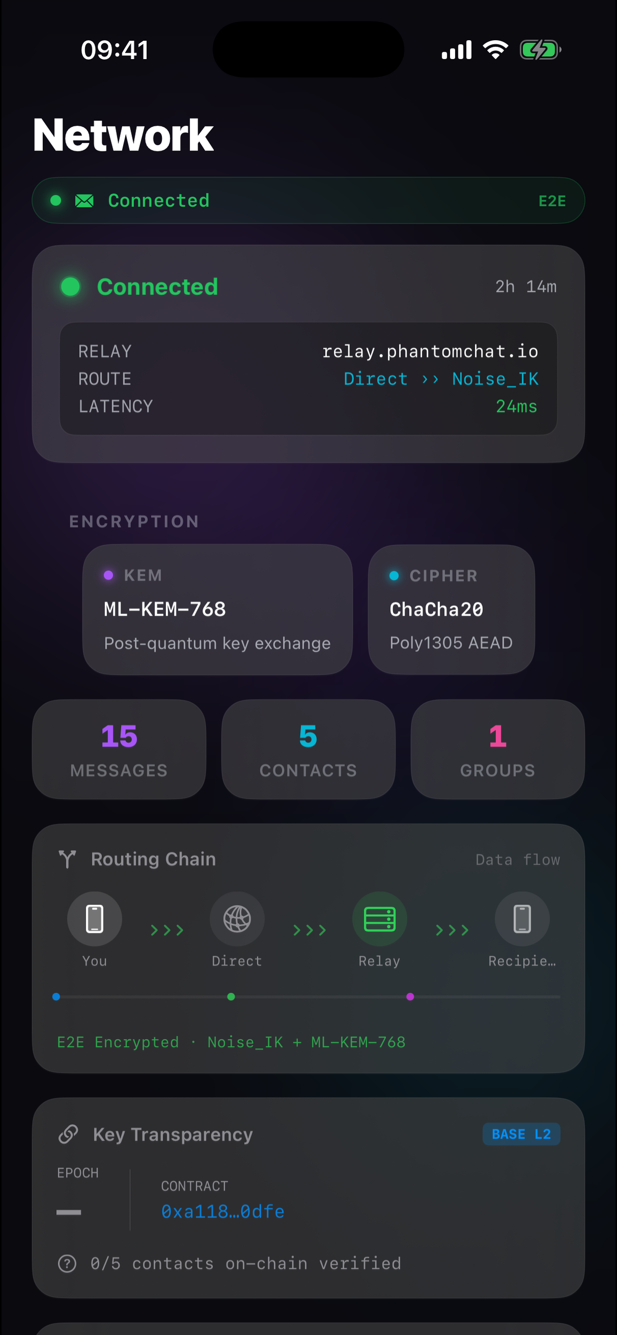 PHANTOM - Encrypted Chat screenshot 2
