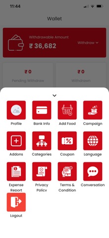 Caters Vendor: Partner App Screenshot 7 of 8