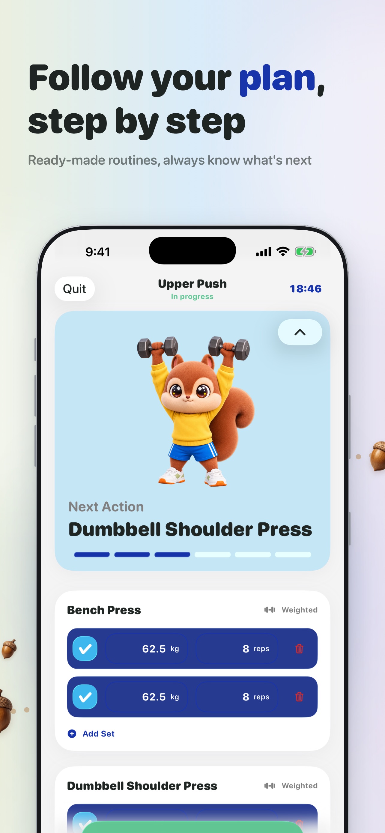 Screenshot 4 of OakUp: Workout Tracker