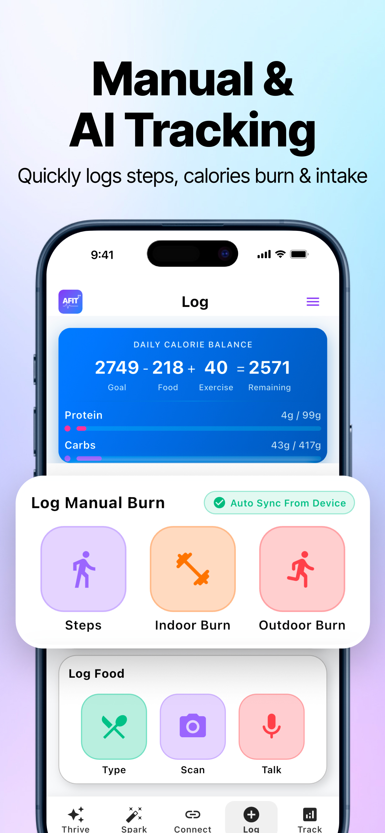 AFITTR: Calorie & Fitness screenshot 5