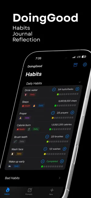 Habit Tracker: DoingGood screenshot 1