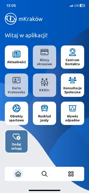 mKraków iPhone screenshot 1