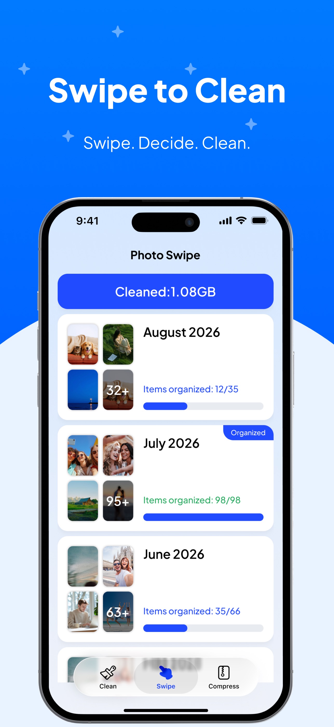 Screenshot 3 of SwipeClean: Clean & Compress