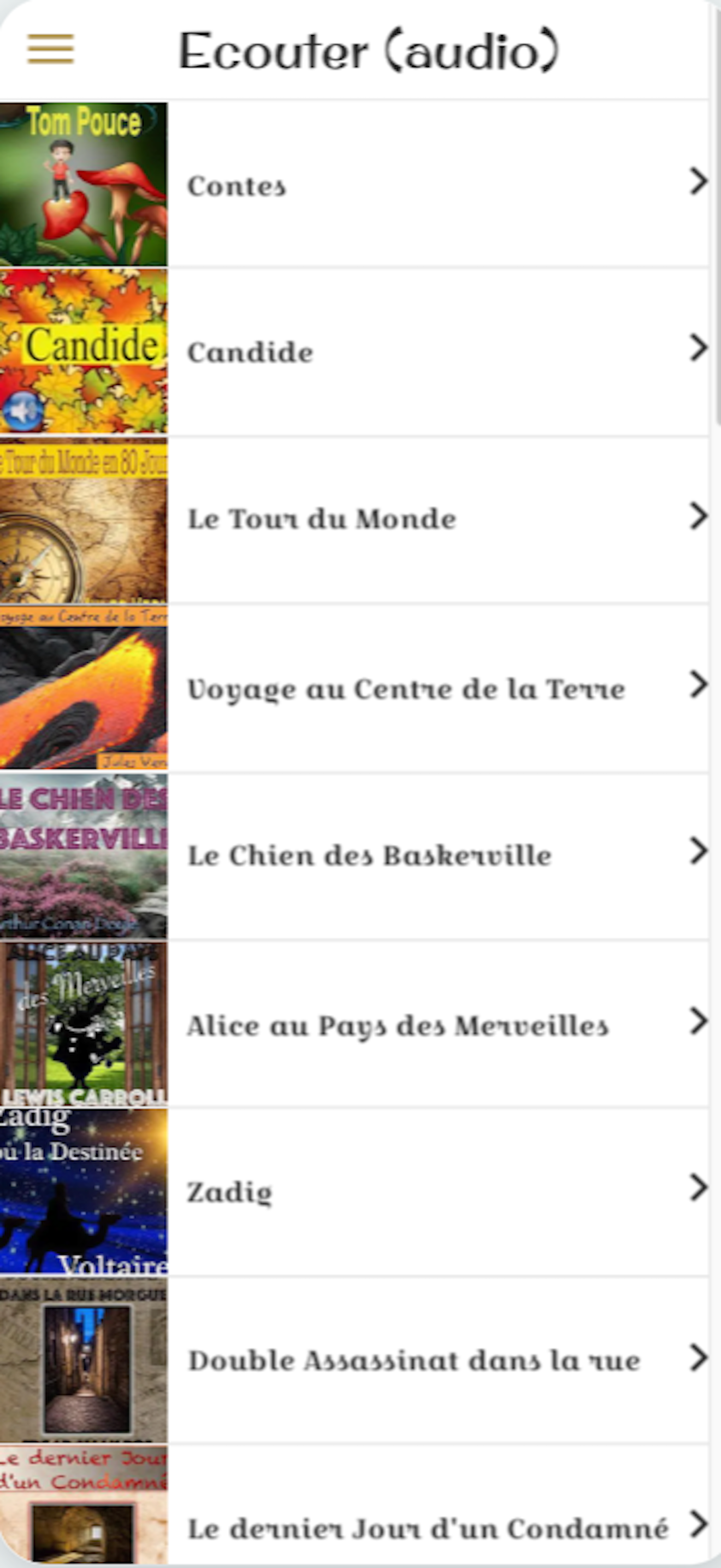 French audiobooks (with text)