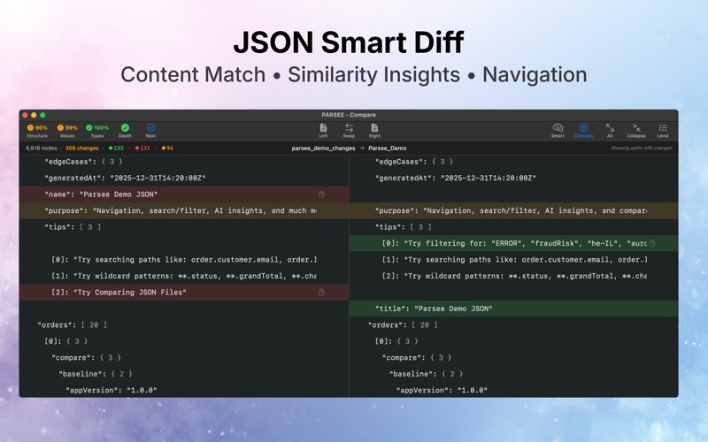 Parsee JSON Viewer screenshot