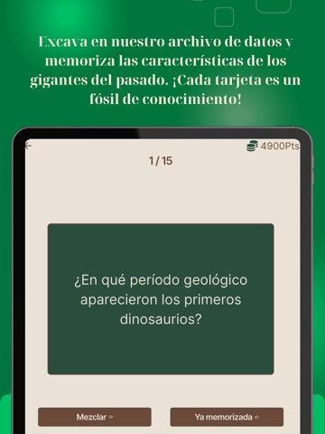 DinoQuiz: El Quiz Jurásico iPad screenshot
