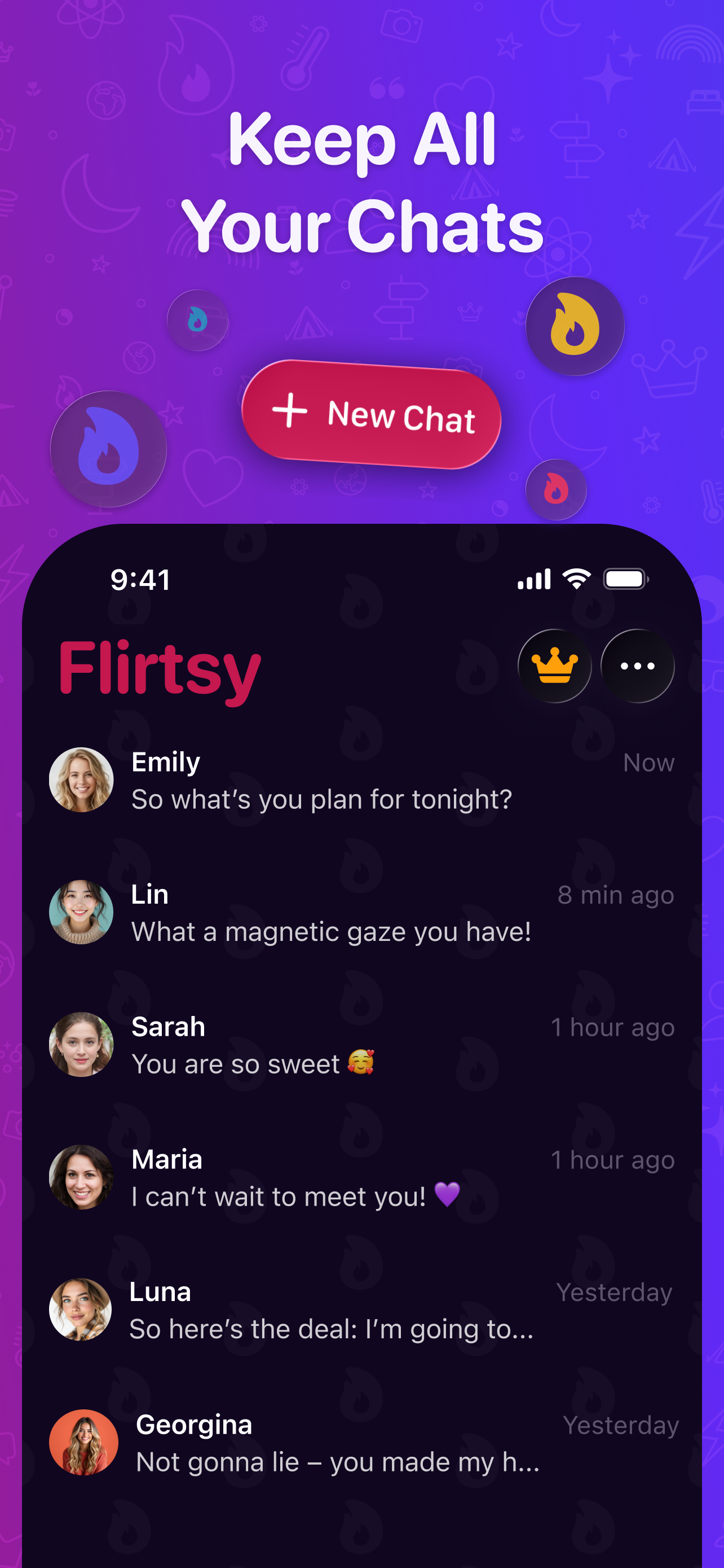 Flirtsy: AI Dating Chat Helper screenshot 4