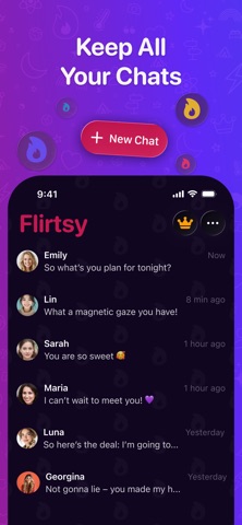 Flirtsy: AI Dating Chat Helper screenshot