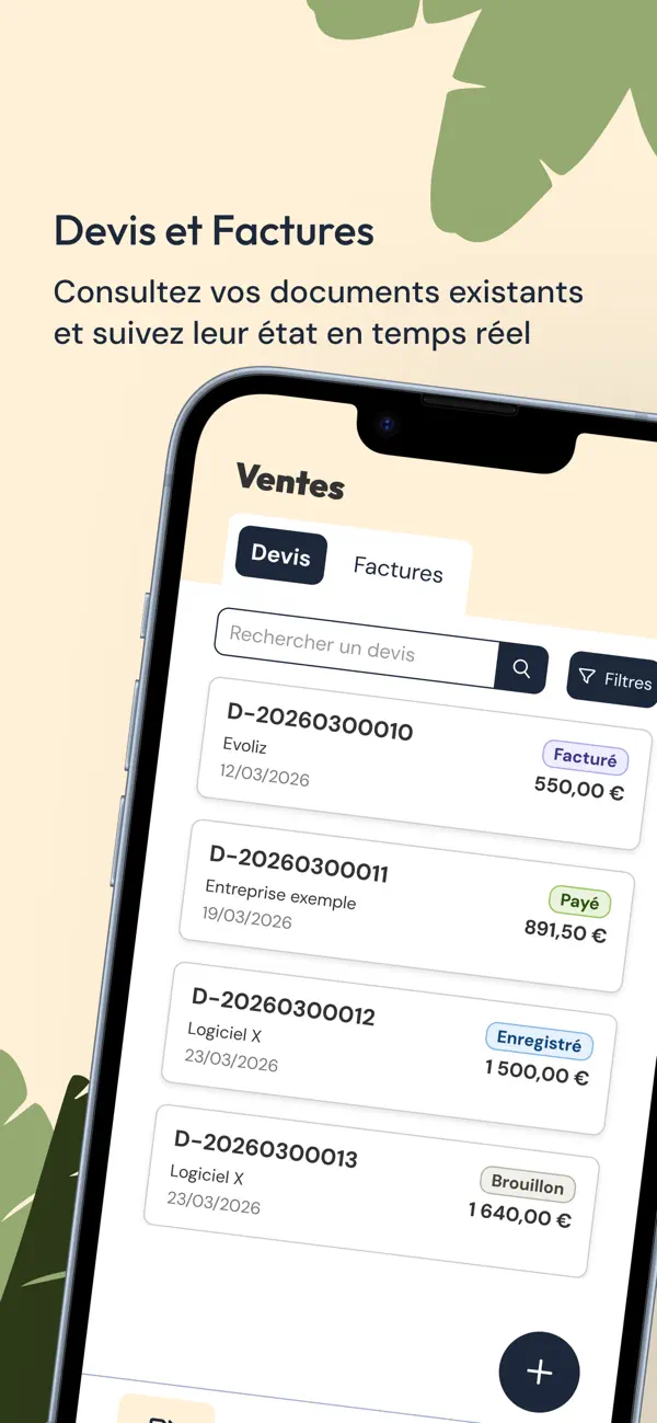 Screenshot #1 pour Evoliz App