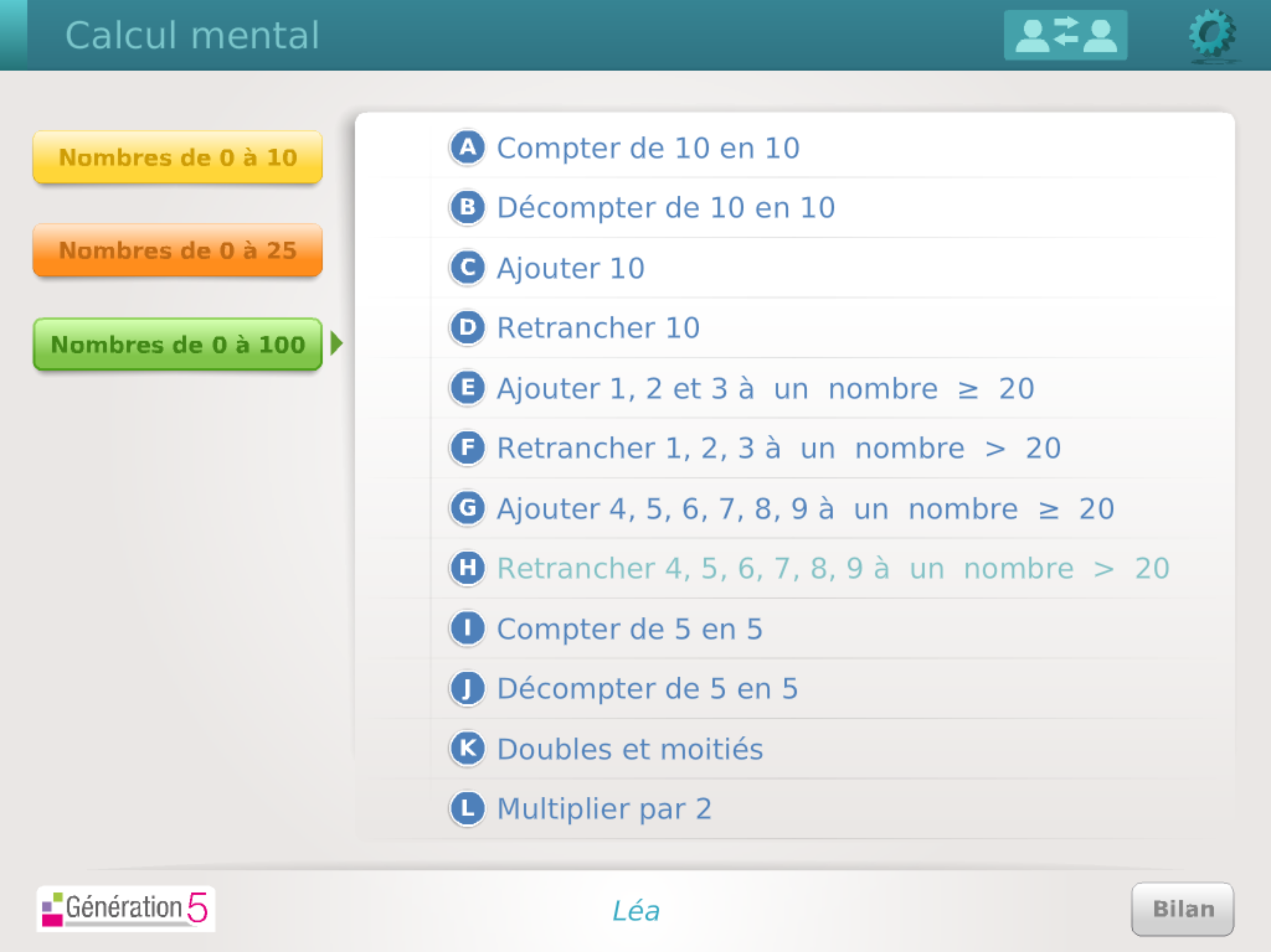 Calcul mental CP-CE1 screenshot 6