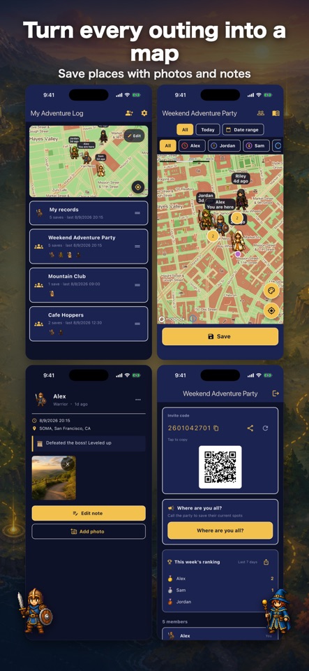 Logadia: Save & Share Places screenshot 1